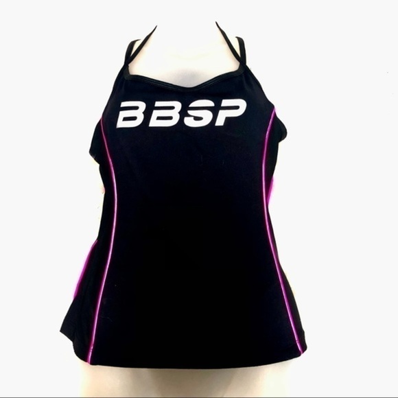 nwot Bebe Sport black spandex top - Picture 1 of 5